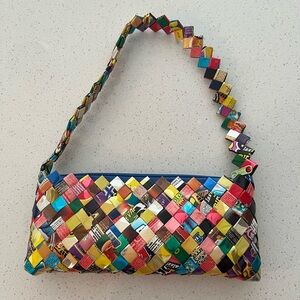 Vintage Hand Woven wrapper Shoulder Bag